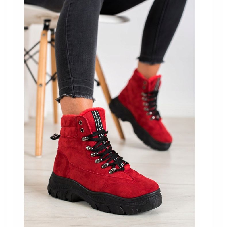 SHELOVET Red Fashion Trappers 1