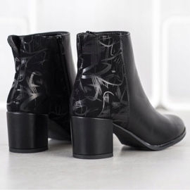 Sergio Leone Warm boots with a pattern black 1