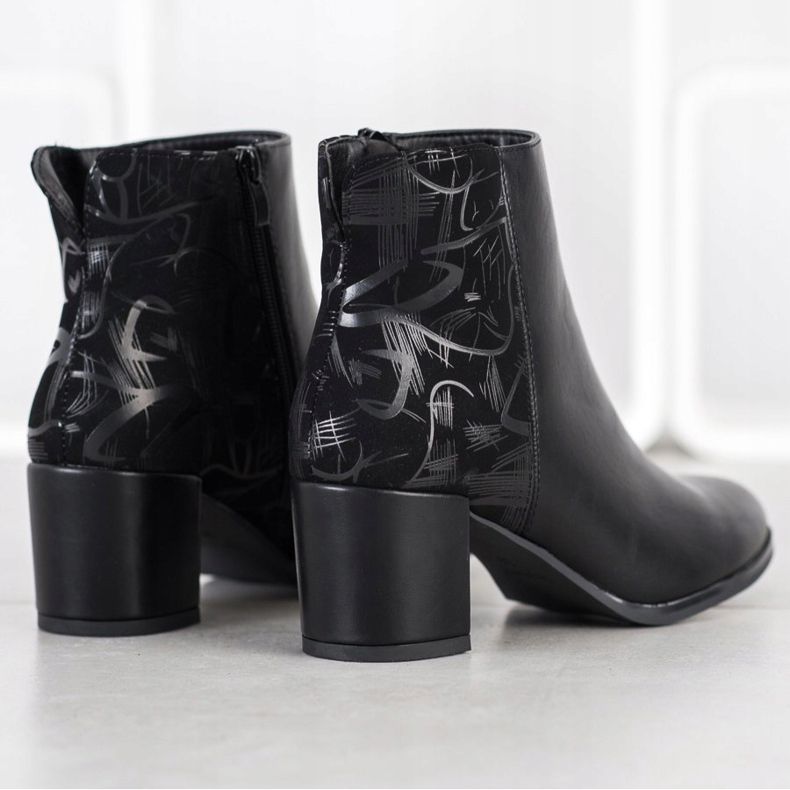 Sergio Leone Warm boots with a pattern black 1
