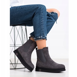 Gogo Slip-on Boots On The Platform grey 2