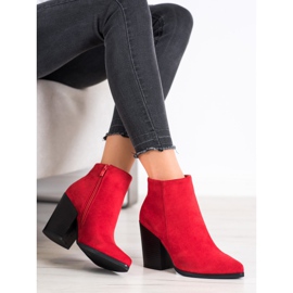 Super Me Red Booties On A Wide Post 1