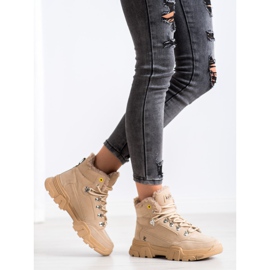 Kylie Trappers With Sheepskin beige 2