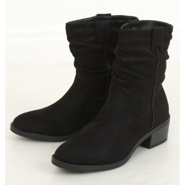 Black low-heeled boots 3345 Black 1