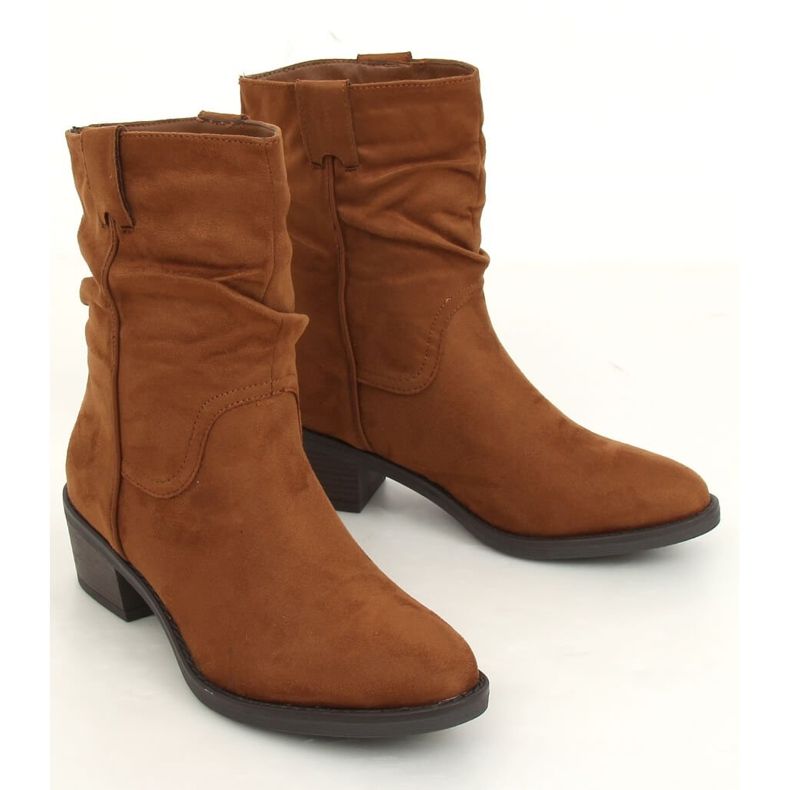 Camel 3345 Camel low-heeled boots brown 2