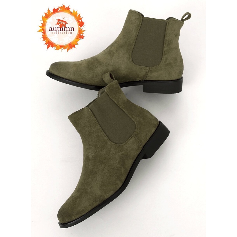 Green Chelsea boots for women 8310 Green 1