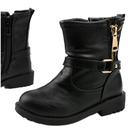 Children's black boots for girls from Jynriane 1