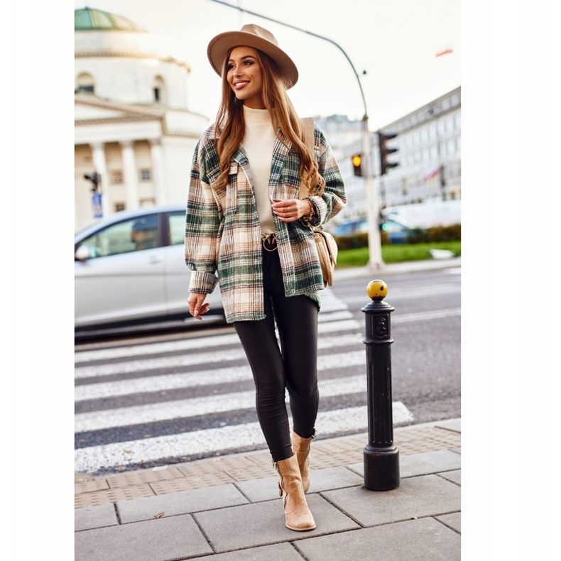 MSMG Women's Boots On Heel Suede Beige Anabelle 2