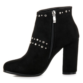 Seastar Suede ankle boots on the post black 3