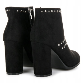 Seastar Suede ankle boots on the post black 4