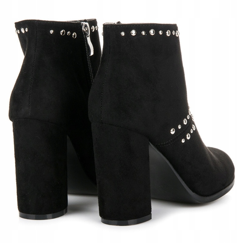 Seastar Suede ankle boots on the post black 4