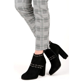 Seastar Suede ankle boots on the post black 2