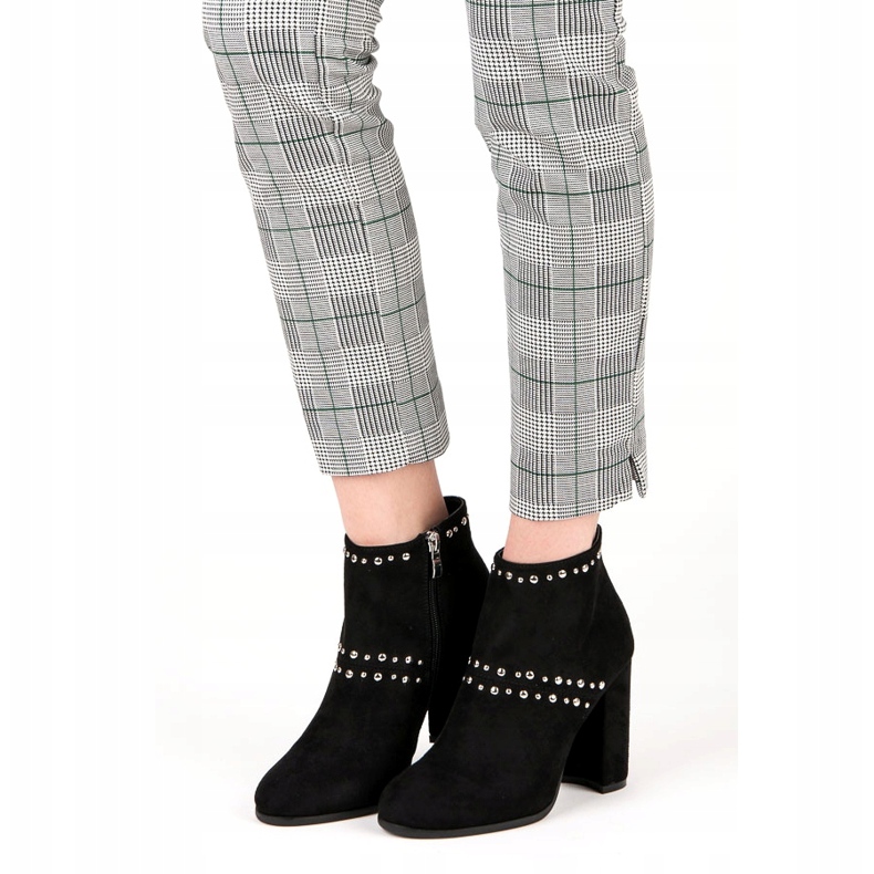 Seastar Suede ankle boots on the post black 1