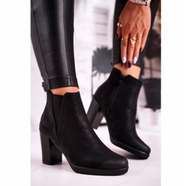 Boots On Heel Sergio Leone Suede Black BT311 2