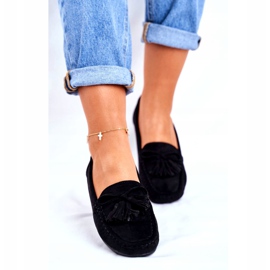 EVE Women's Loafers Suede 20PB35-2003 Black Donna Mia 2