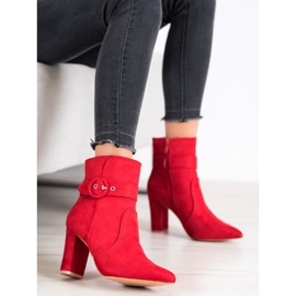 Laura Mode Red Elegant Boots In Spitz 1