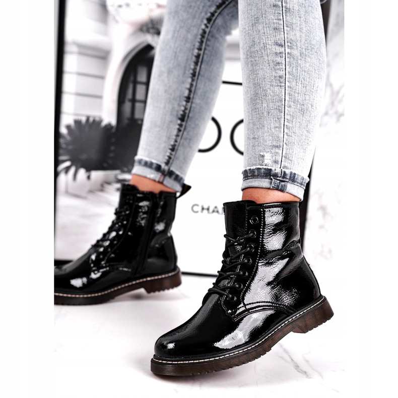 Black patent leather boots Evento 20DZ23-3216 Marita 1 Black patent leather boots Evento 20DZ23-3216 Marita 1