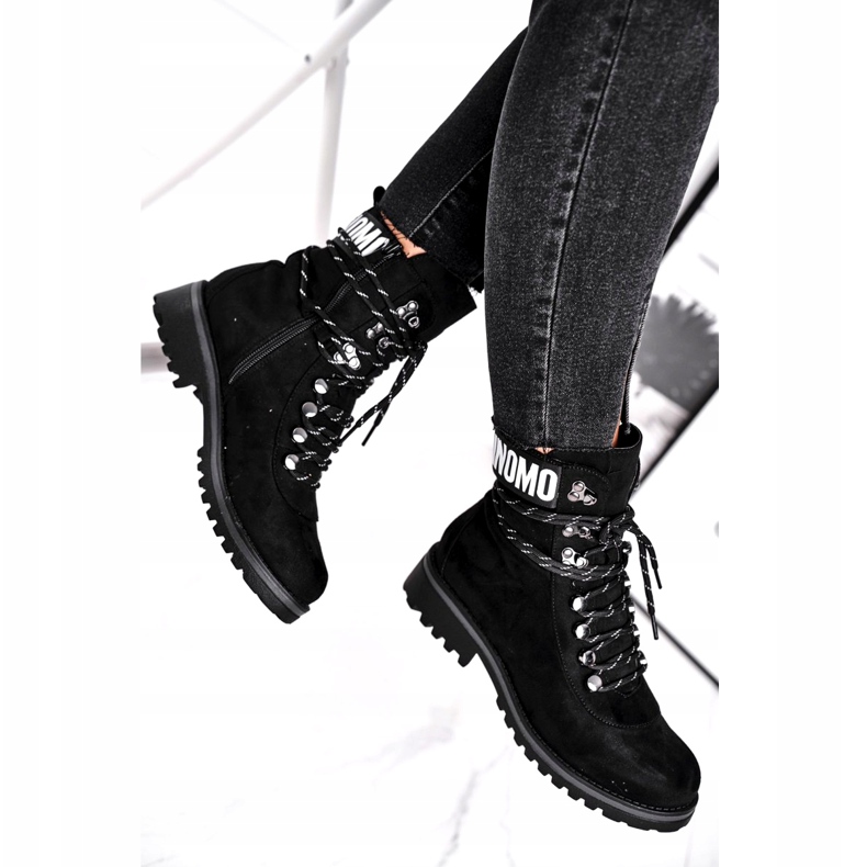 Evento Timber boots High Black 9BT35-1331 Black Popsi 1