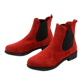 Torwarin red flat insulated boots 2
