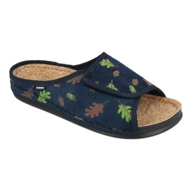 Inblu women's shoes 155D115 navy blue green 1