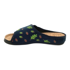 Inblu women's shoes 155D115 navy blue green 2