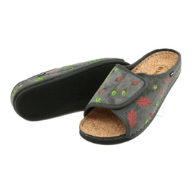 Inblu women's shoes 155D116 grey multicolored green 4