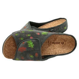 Inblu women's shoes 155D116 grey multicolored green 5