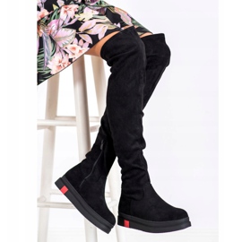 Gogo Fashionable Platform Boots black 1