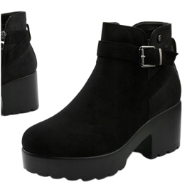 Black Meridvielle platform ankle boots 1