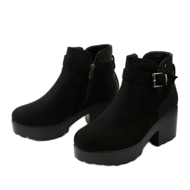 Black Meridvielle platform ankle boots 2