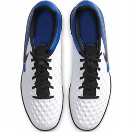 Nike Tiempo Legend 8 Club Tf AT6109 104 football boots white, blue, black white 1