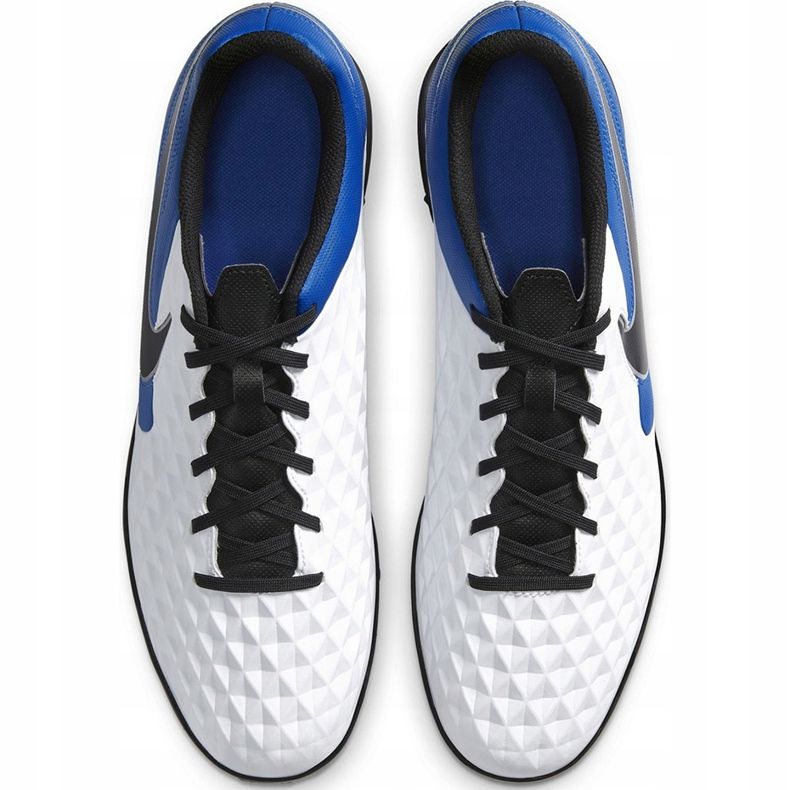 Nike Tiempo Legend 8 Club Tf AT6109 104 football boots white, blue, black white 1
