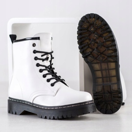 Weide Warm Boots With Eco Leather white black 1