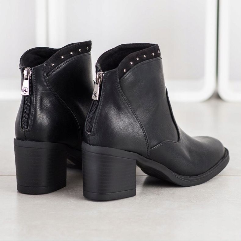 Kylie Casual Eco Leather Boots black 1