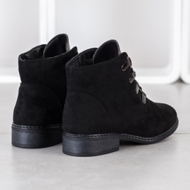 Goodin Elegant lace-up boots black silver 1