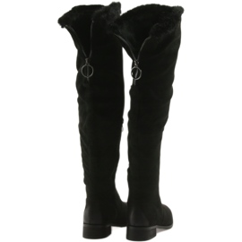 M.Daszyński High Casual Boots with Fur black 2