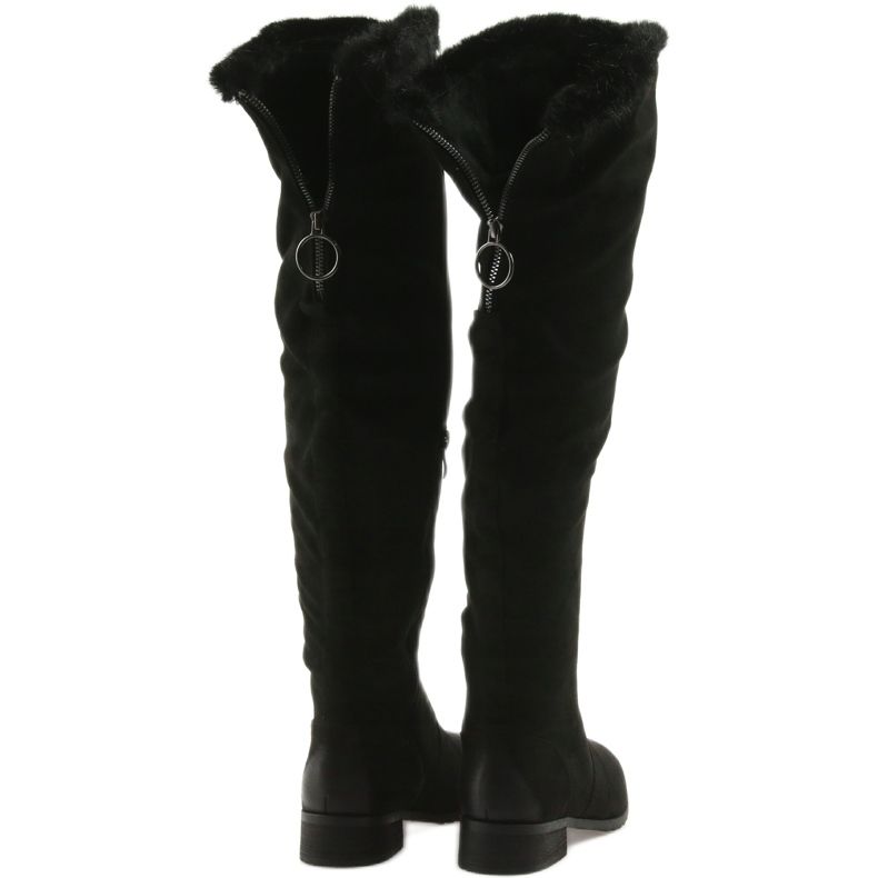 M.Daszyński High Casual Boots with Fur black 2