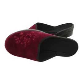 Befado slippers velor 219D427 burgundy slippers black red multicolored 4 Befado slippers velor 219D427 burgundy slippers black red multicolored 4
