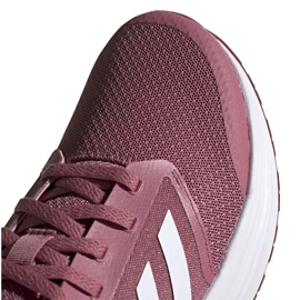 Women's running shoes adidas Galaxy 5 burgundy FW6124 white red 2