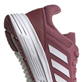 Women's running shoes adidas Galaxy 5 burgundy FW6124 white red 3
