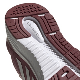 Women's running shoes adidas Galaxy 5 burgundy FW6124 white red 4
