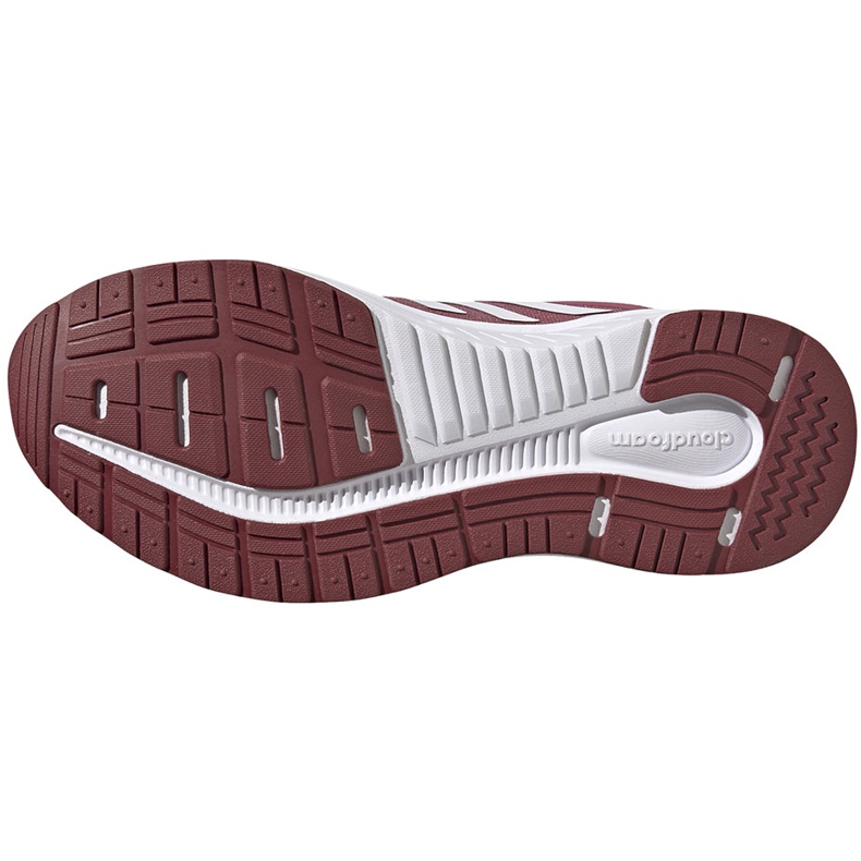 Women's running shoes adidas Galaxy 5 burgundy FW6124 white red 5