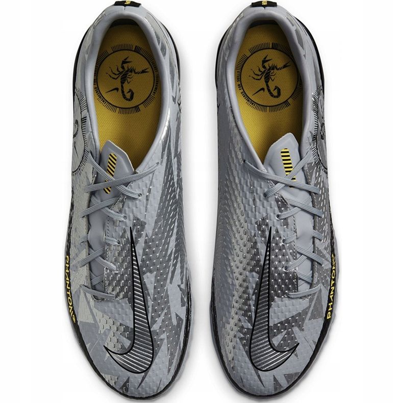 Nike Phantom Gt Scorpion Academy Dynamic Fit Tf DA2263 001 football shoes silver silver 1