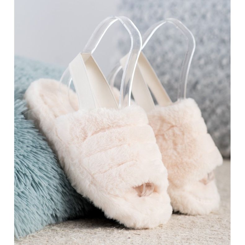 Seastar Warm Slippers With Fur beige 1