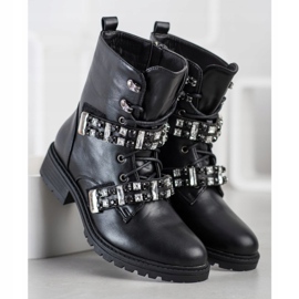 Seastar Laced Workers With Crystals black 1