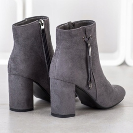 Goodin Gray boots with fringes grey 1