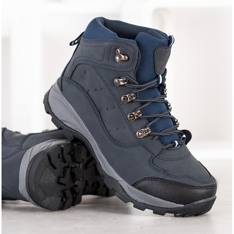 SHELOVET Navy Trekking Shoes navy blue 1