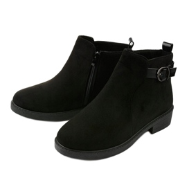 Black suede flat boots from Neriris 2