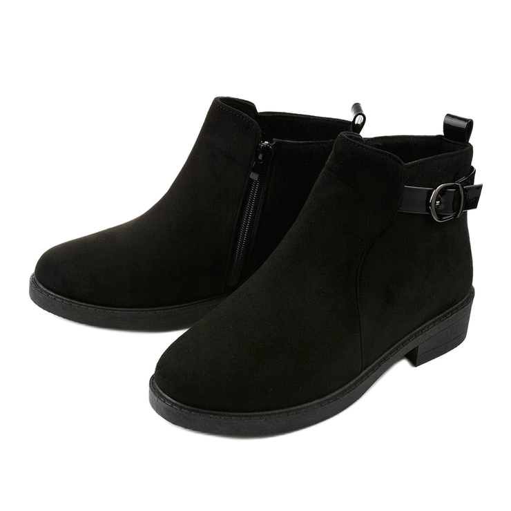 Black suede flat boots from Neriris 2