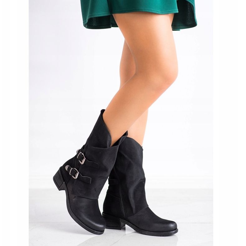 Seastar High boots with buckles black 1