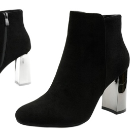 Black suede ankle boots on the KL-705 post 1